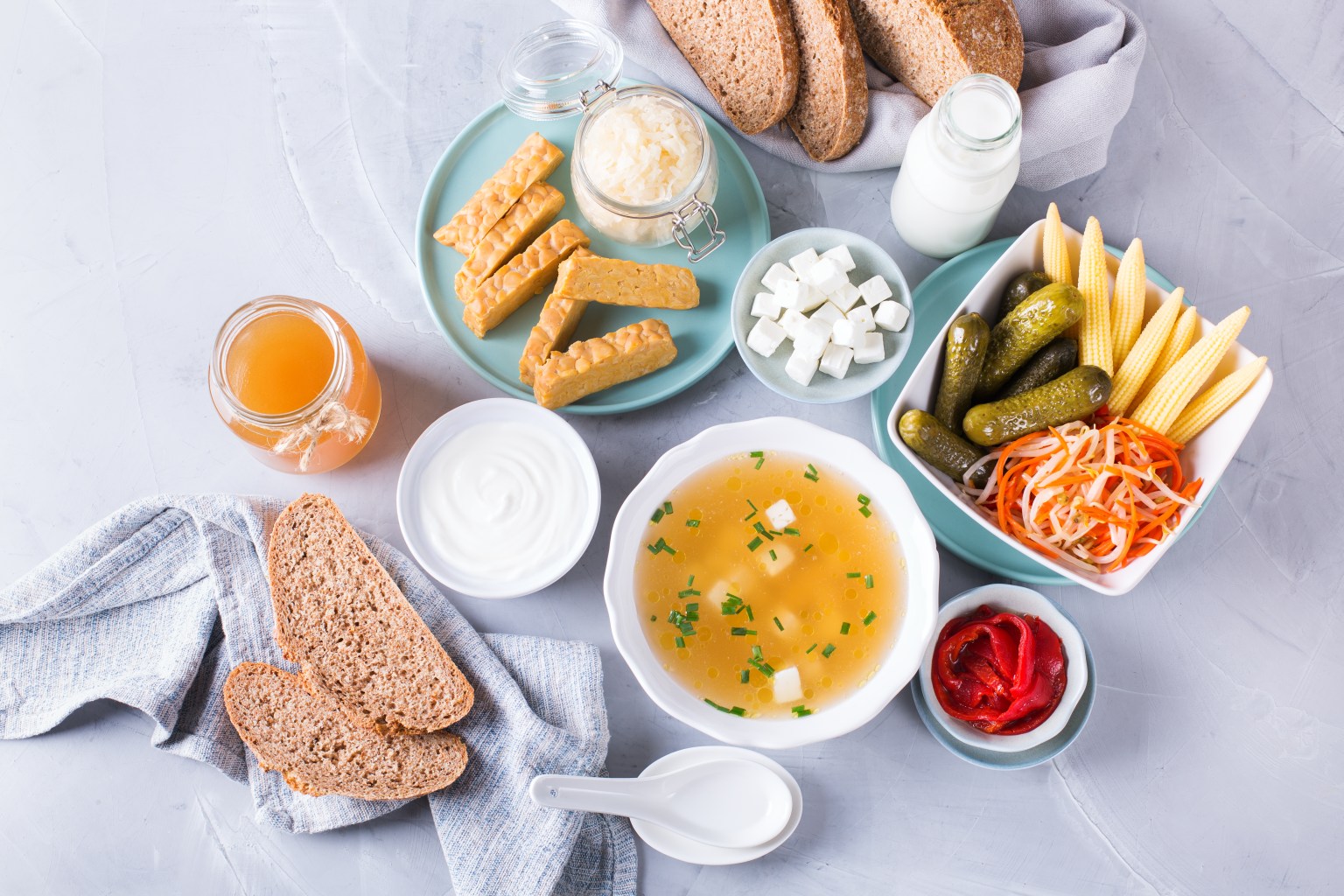 Synbiotic and prebiotic foods