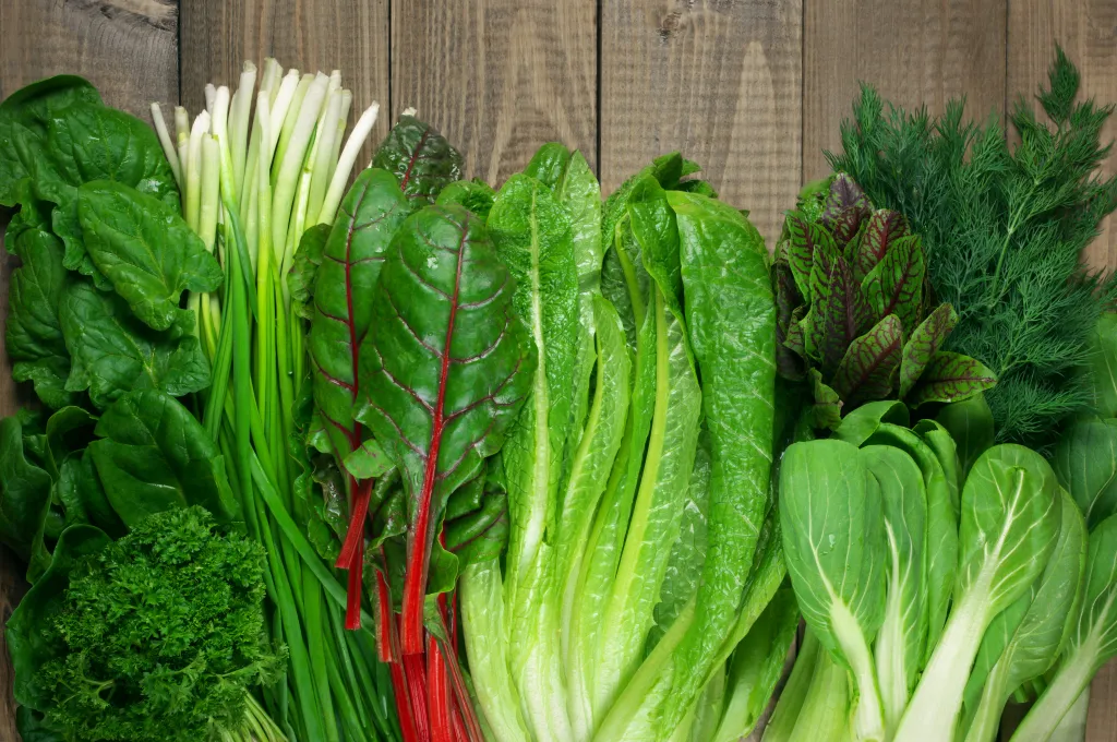 Green leafy vegetables