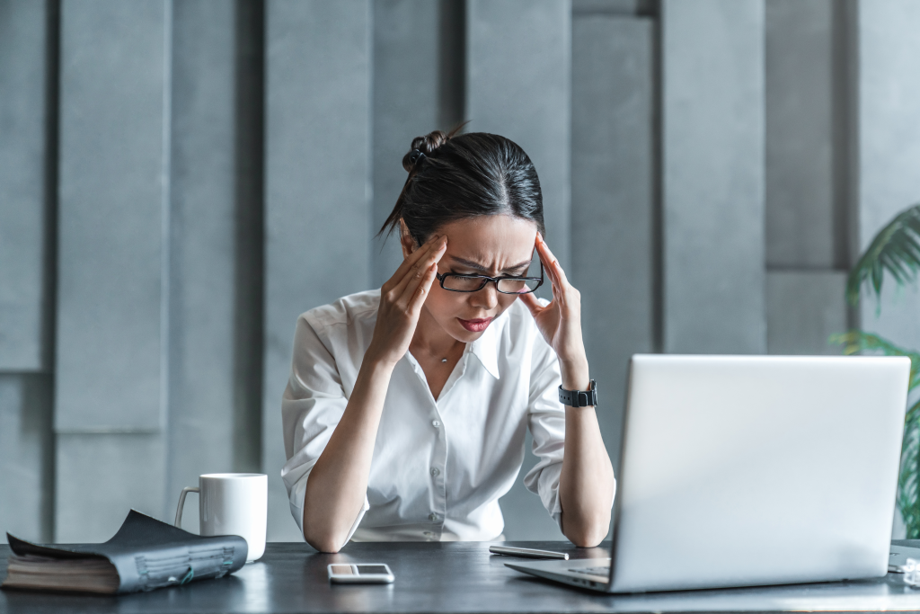 Stressed woman