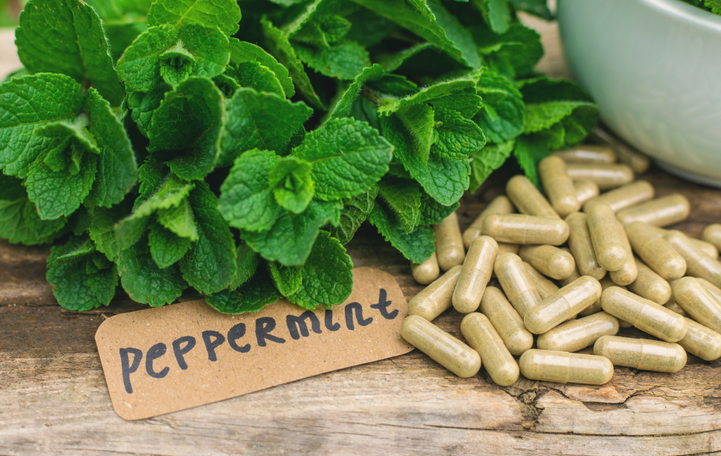 Peppermint oil capsules