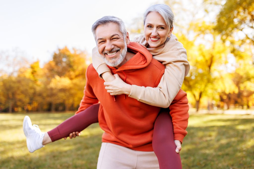 Happy active couple