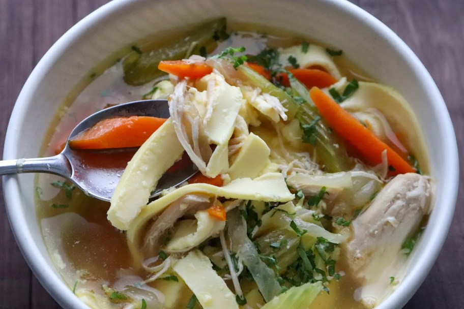 Keto Chicken Noodle Soup