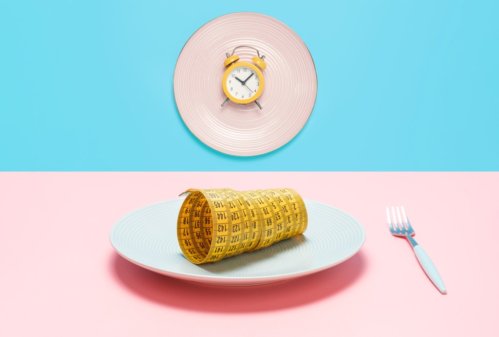 Fasting and weight loss concept