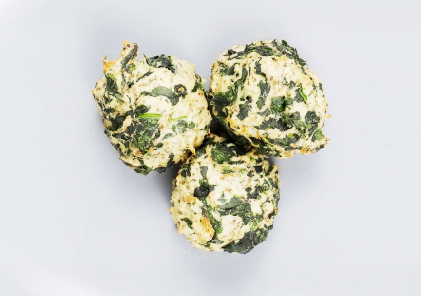 Keto Turkey Meatballs with Spinach