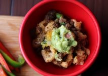 Pork rind nachos