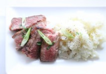 Steak and mashed cauliflower