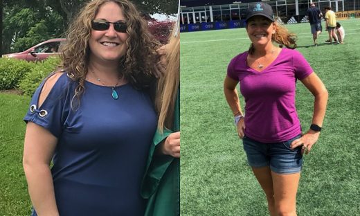 Before and after image of Michelle M