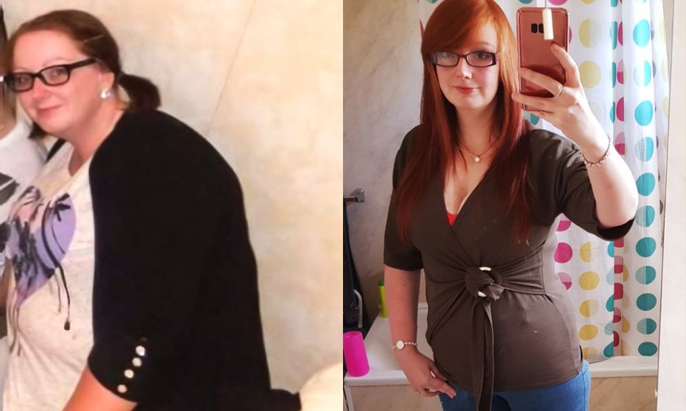 Before and after image of Amanda McDonnell