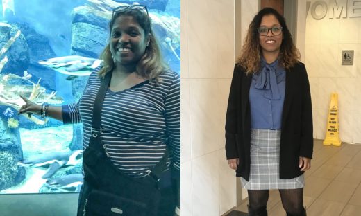 Before and after image of Nicole Rayta