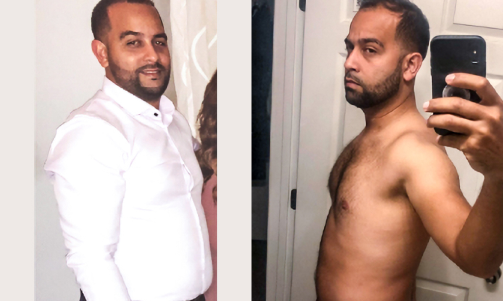 Before and after image of Randy Nunez