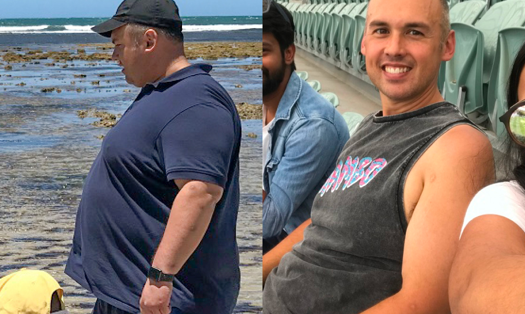 Before and after image of Michael Alder