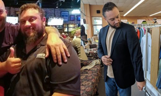 Before and after image of Michael Alexander