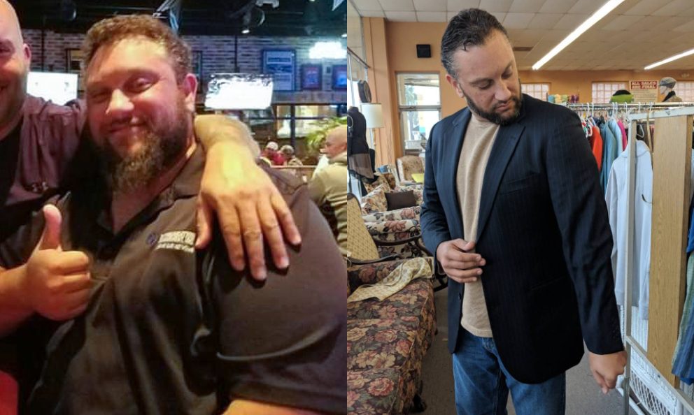 Before and after image of Michael Alexander