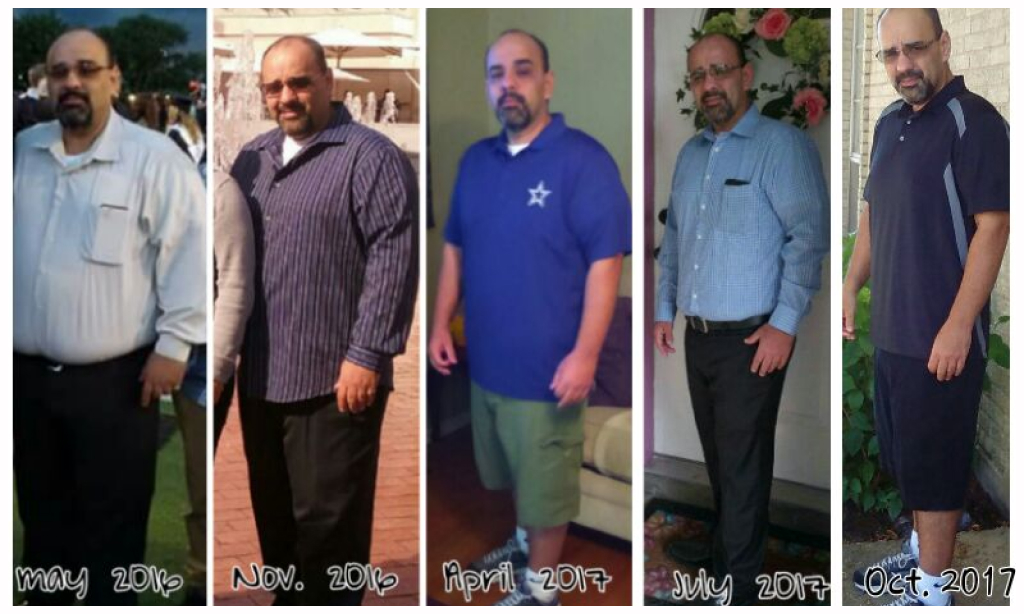 Before and after image of Joe Pedraza
