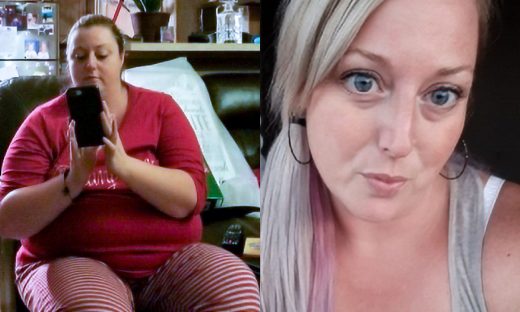 Before and after image of April MacLean