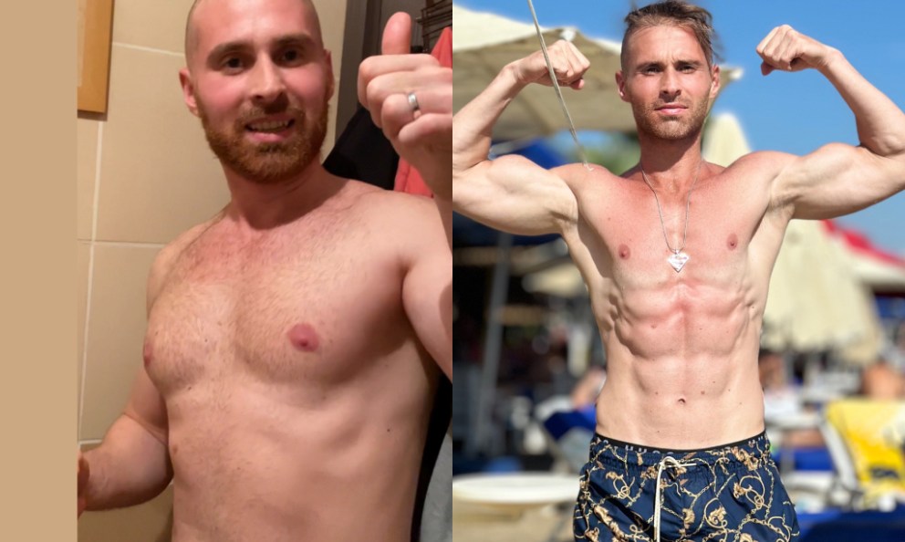 Before and after image of Semih Diker