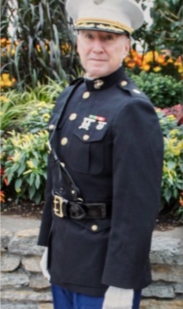 After image in dress blues of Benjamin Sley