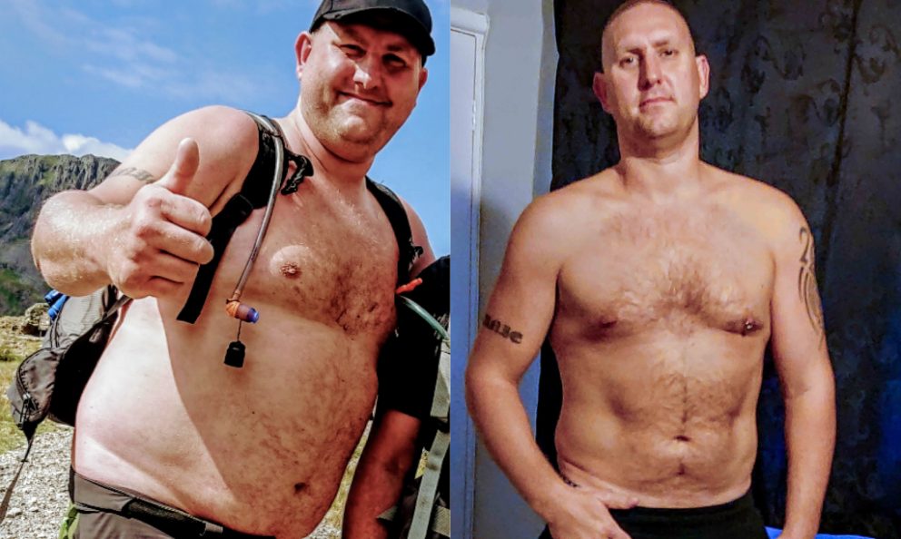 Before and after image of Garry Sands