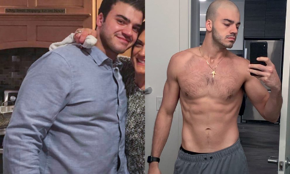 Before and after image of Carmine DiCesare