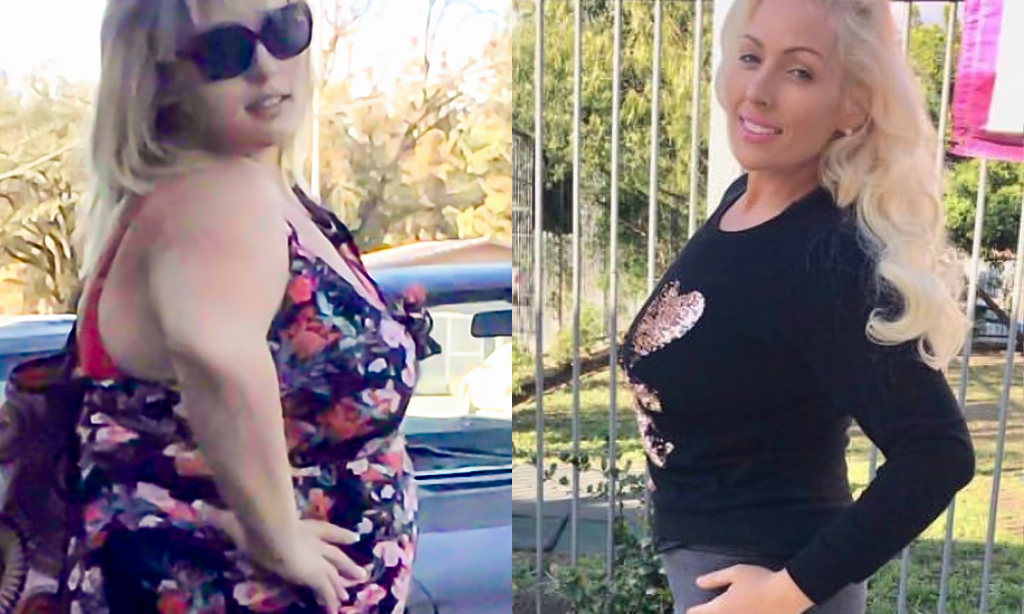 Before and after image of Jacqueline Schneider