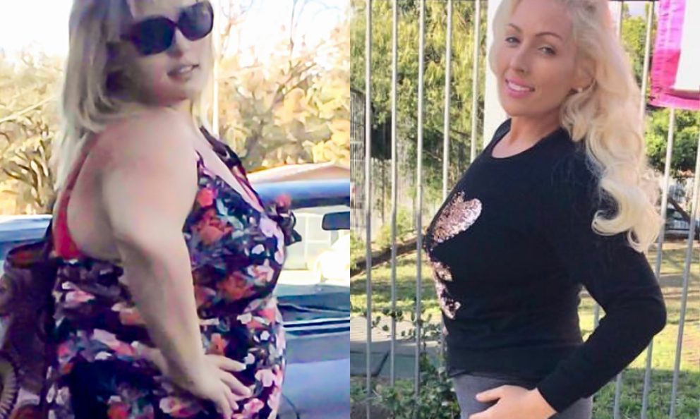 Before and after image of Jacqueline Schneider