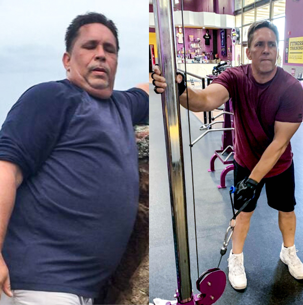 Additional before and after image of Chris Hunt