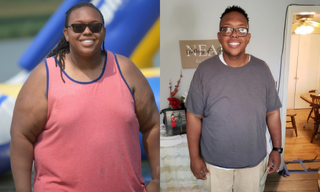Before and after image of Anthony Neal