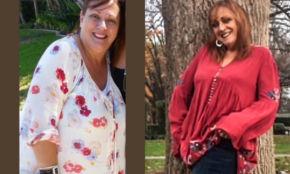 Before and after image of Dori Barrett