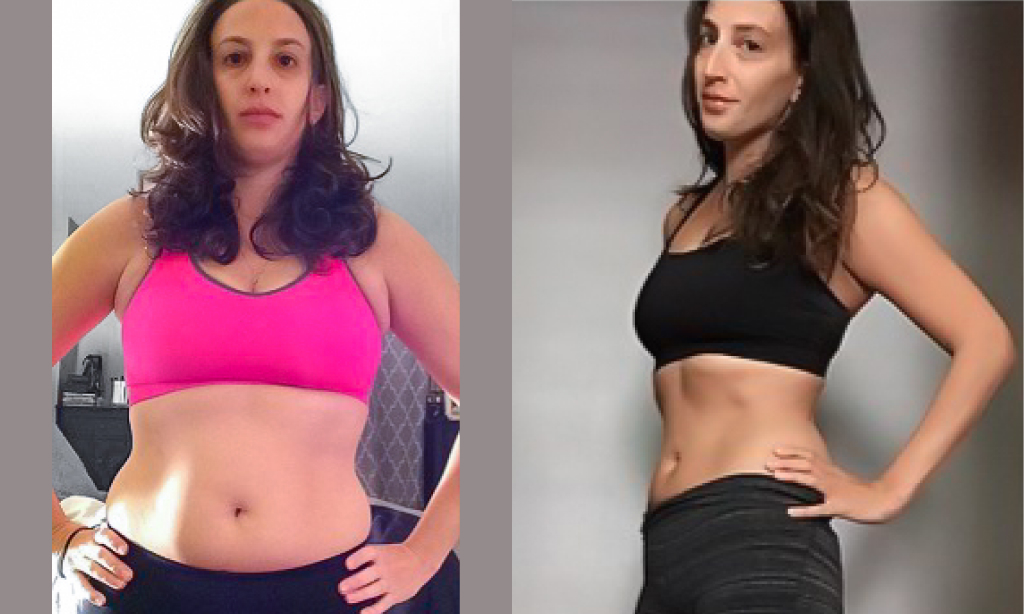 Before and after image of Abby Rivera