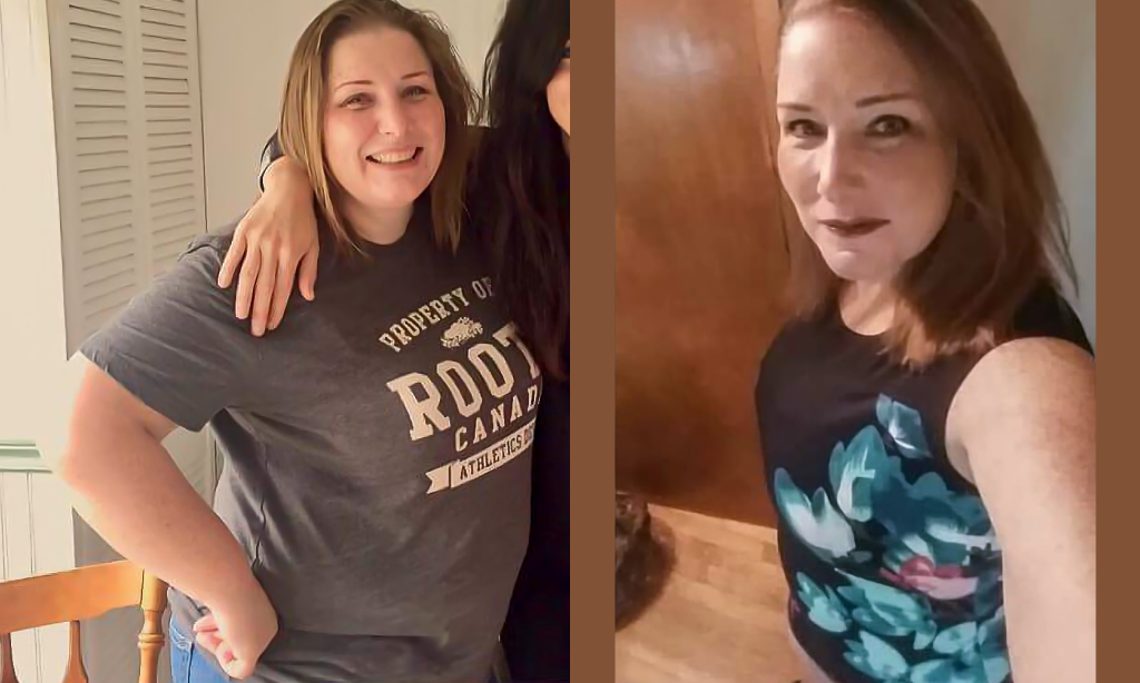 Before and after image of Jana Crawford