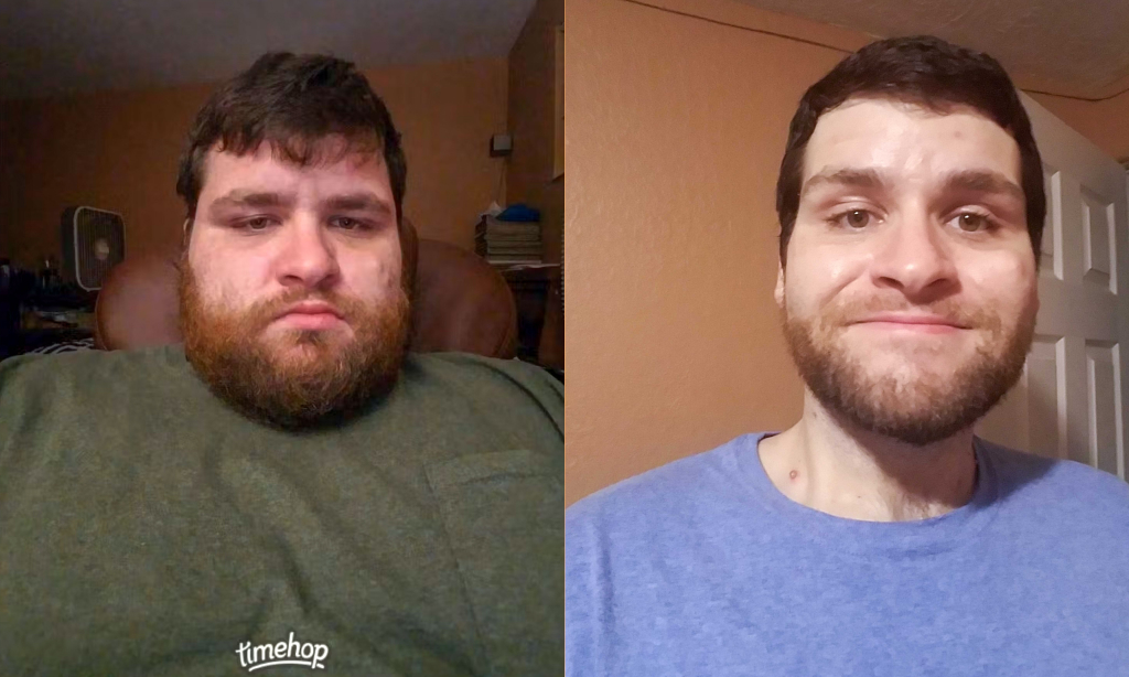 Before and after image of Edward Blanchette