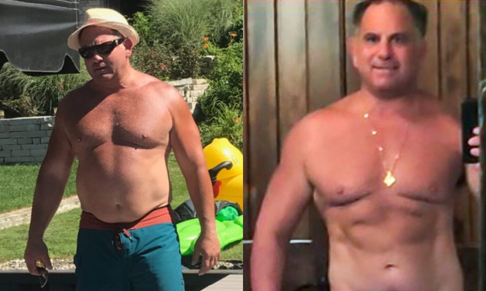 Before and after image of Anthony LaVacca