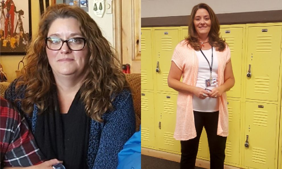 Before and after image of Brigitte Christiansen