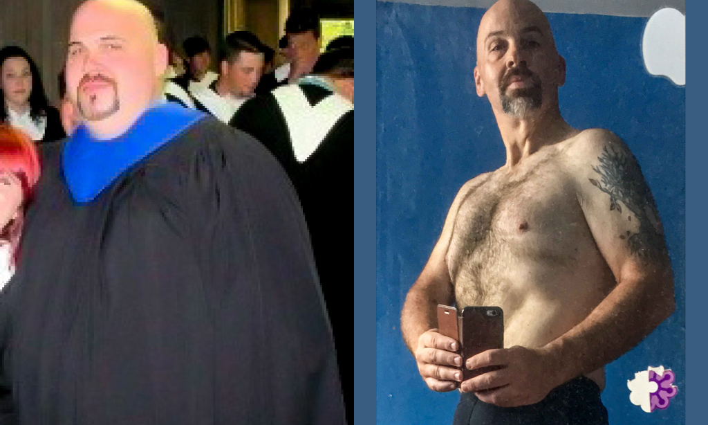 Before and after image of Chris Mogensen