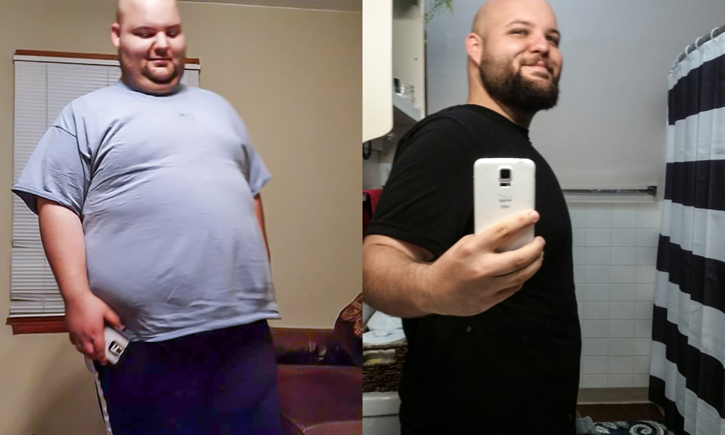 Before and after image of Adam Hatten
