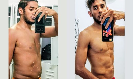 Before and after image of Luis Duran