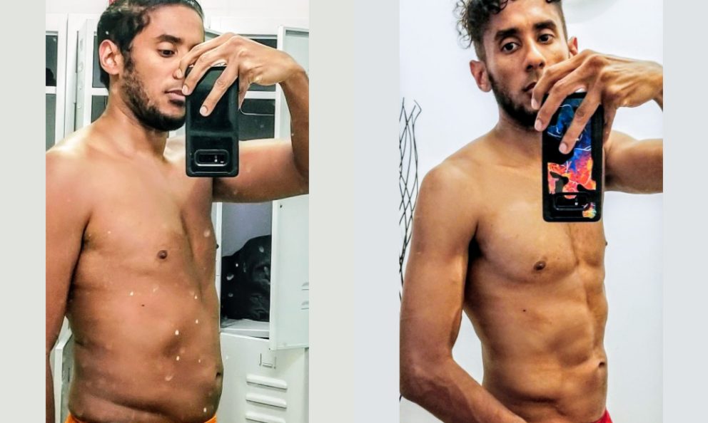 Before and after image of Luis Duran