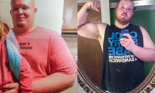 Before and after image of Dylan