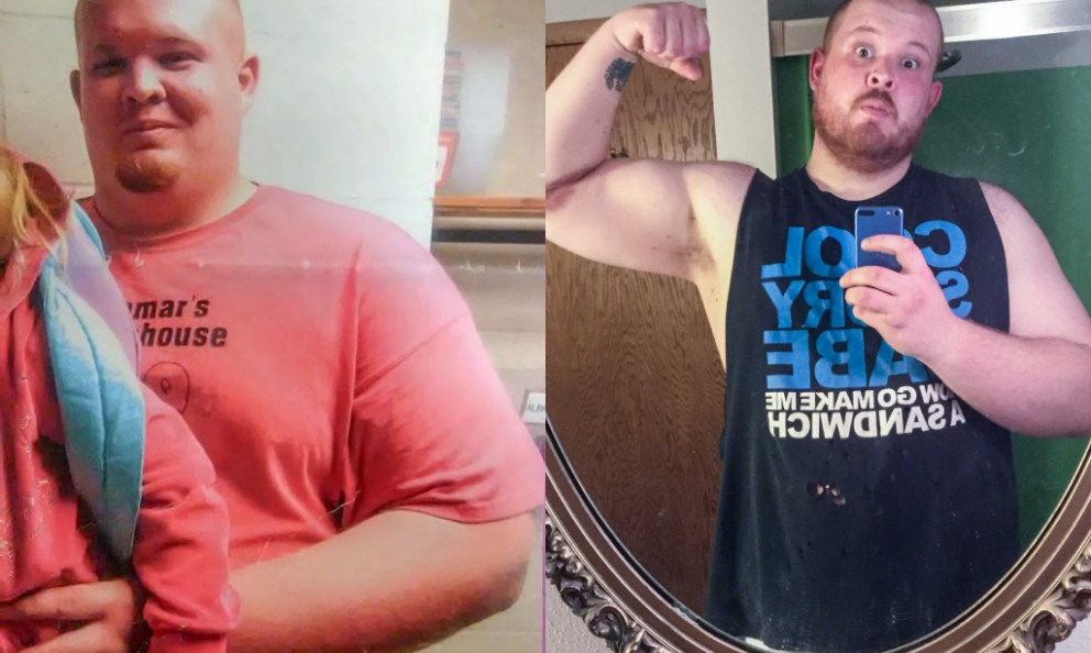 Before and after image of Dylan