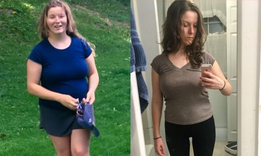 Before and after image of Catherine Mazzarella