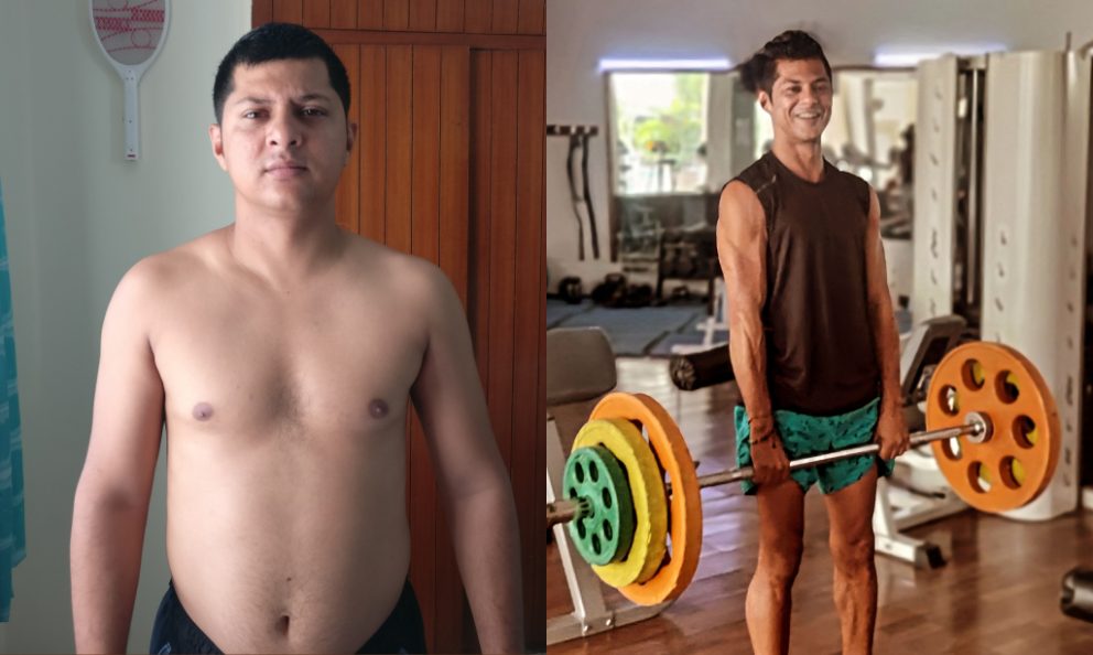 Before and after image of Rohit Sati