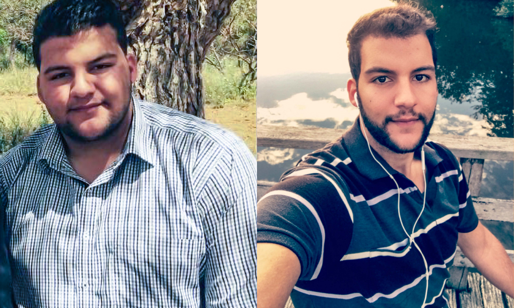 Before and after image of Mohammad Obeidat