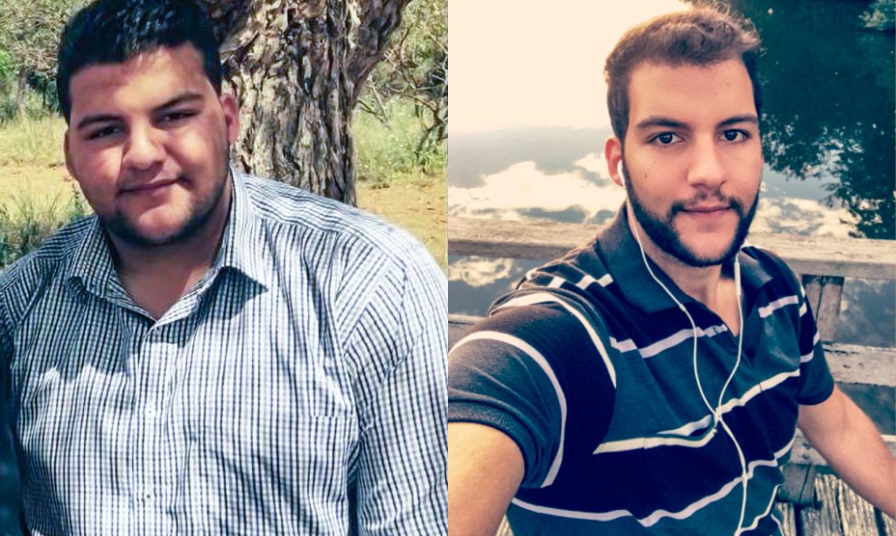 Before and after image of Mohammad Obeidat