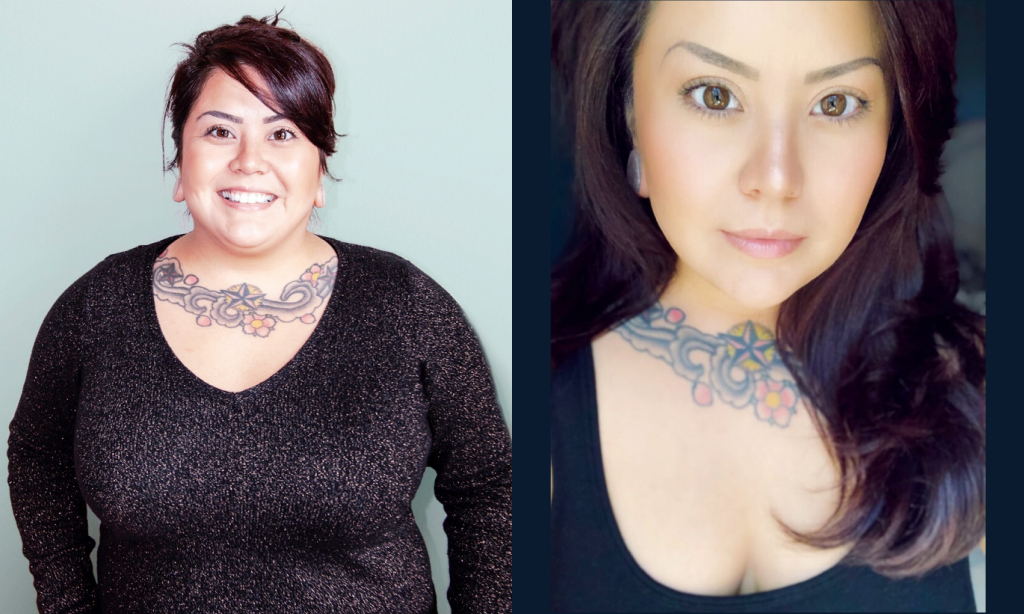 Before and after image of Rocio Hess