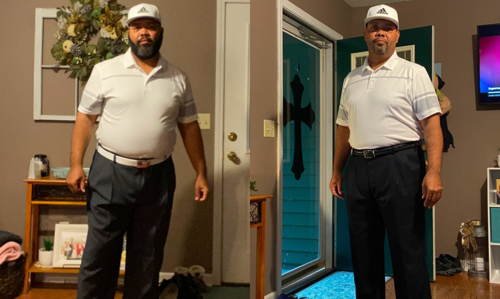 Before and after image of Duane Jones