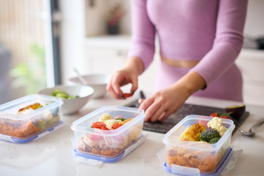 Woman planning meals