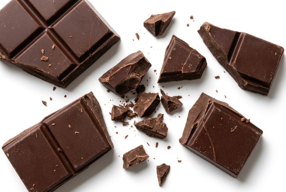 Dark chocolate pieces