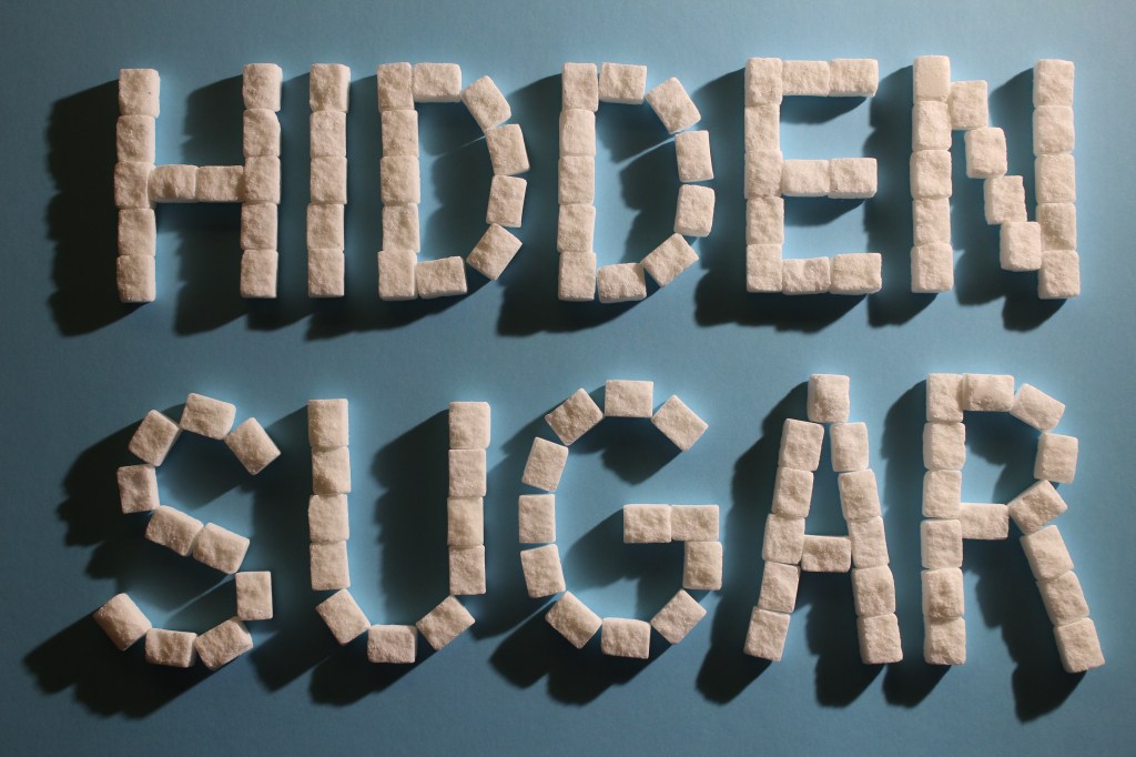 Hidden sugar concept  