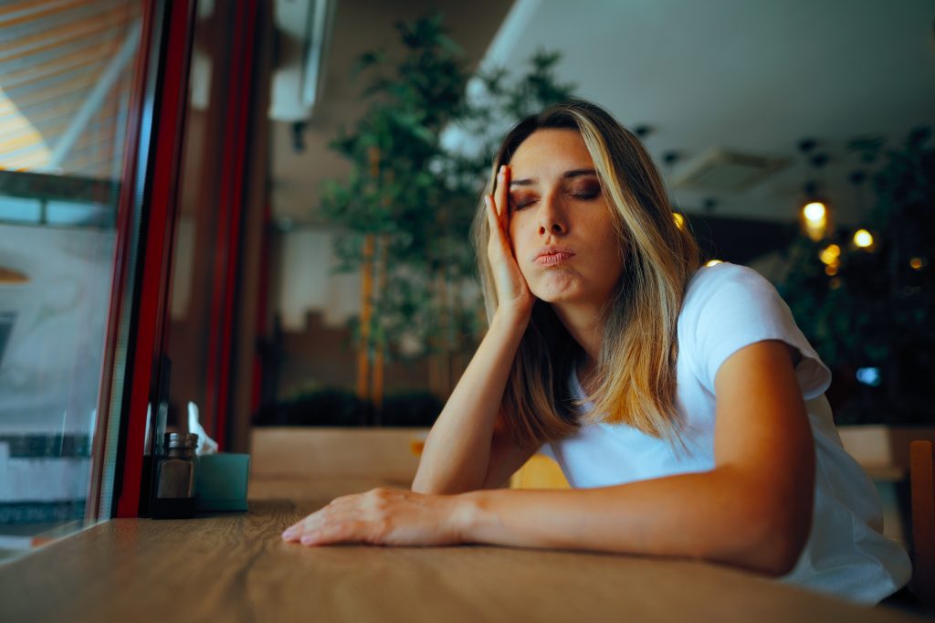Impatient woman  