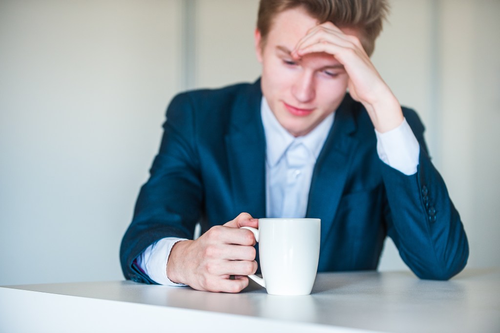 Man with a cup of coffee